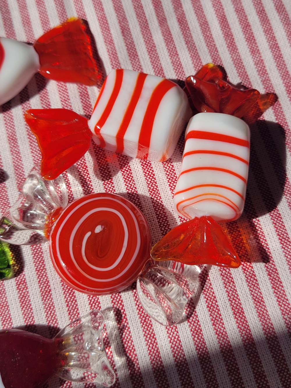 Murano Glass Vintage Candy Pieces Set of 7 - Picture 2 of 5